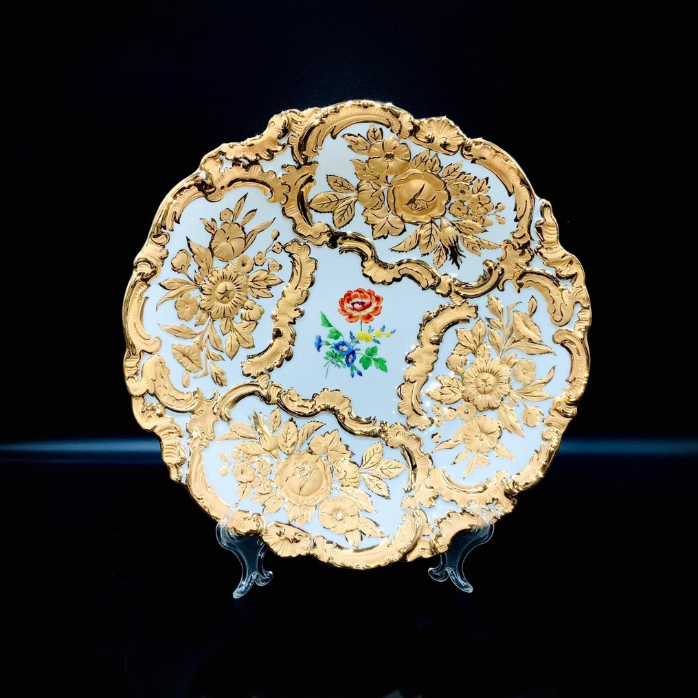 E.A.Leuteritz - Meissen - First Choice - Splendor Ceremonial Plate - ca 1950 - Plato - Porcelana pintada a mano. #1.2