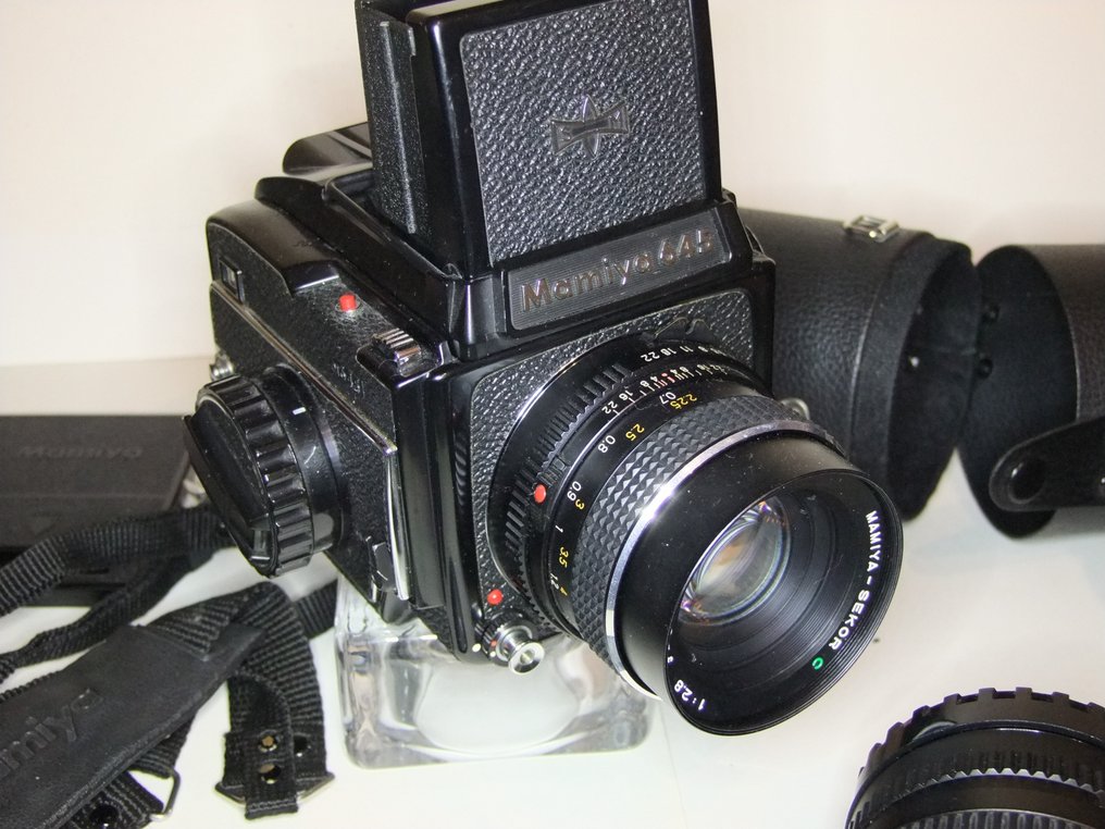 Mamiya 645 + 45mm/80mm/150mm + 6 films + acc. | Mellemformat kamera #2.1