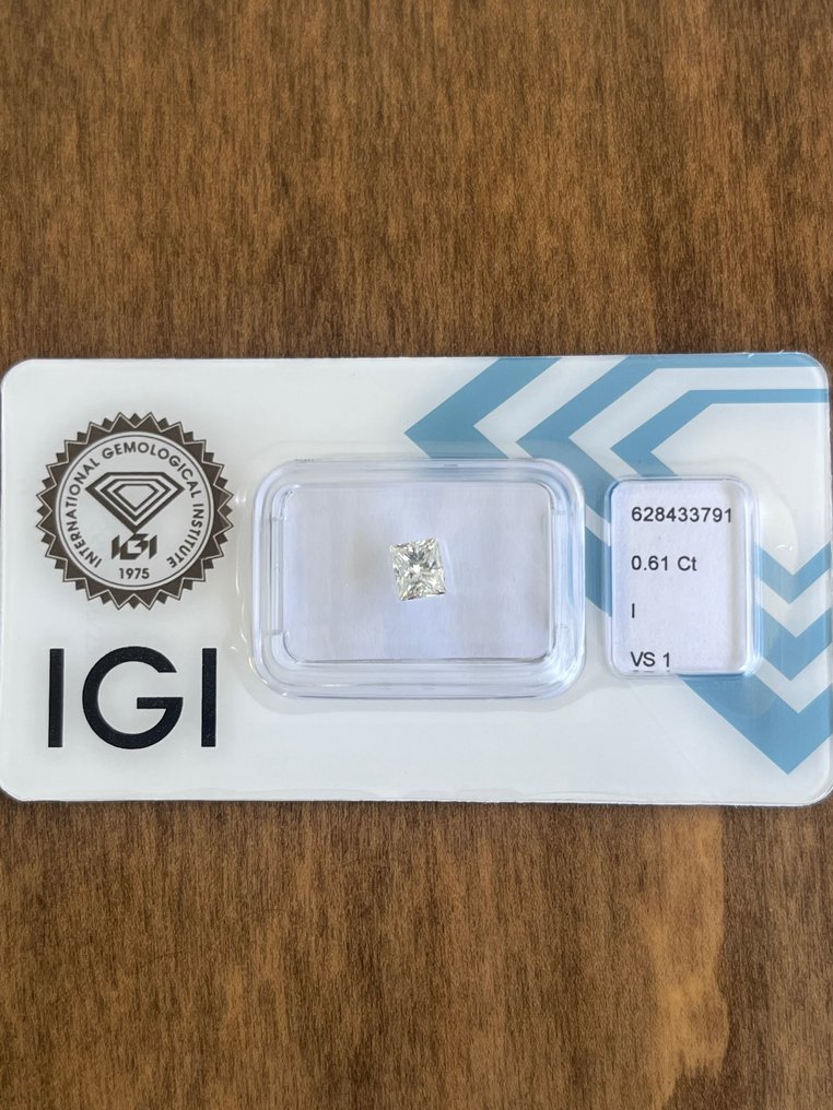 1 pcs Diamant  (Natürlich)  - 0.61 ct - I - VS1 - International Gemological Institute (IGI) #1.1
