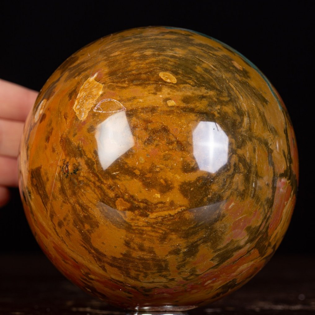Jasper Tiger Agatized Agatized Tiger Jasper - Not a common mineral - Exclusive sphere - Height: 130 mm - Width: 130 mm- 2750 g #2.1
