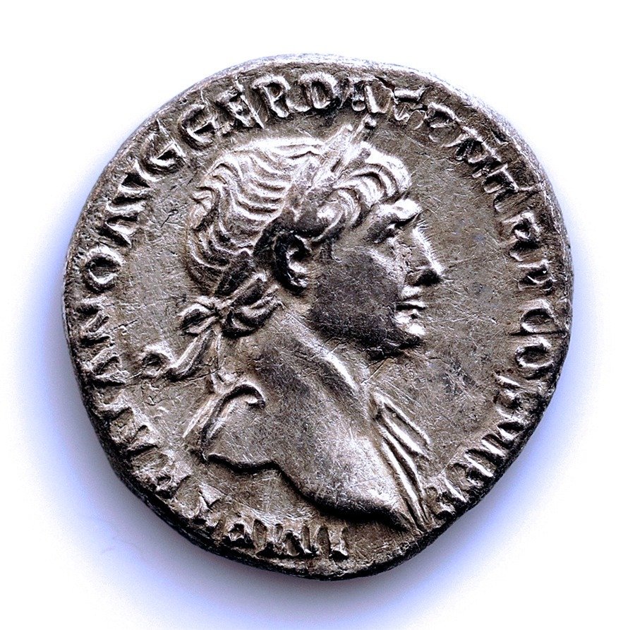 羅馬帝國. 圖拉真 (AD 98-117). Denarius Roma 116-117 d,C. - Marte #1.1