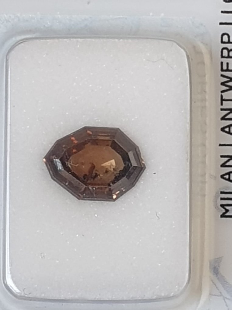 1 pcs 鑽石  (天然)  - 1.76 ct - 八角形 - I1 - Antwerp International Gemological Laboratories (AIG Israel) - 自然的圖案色彩 #2.1