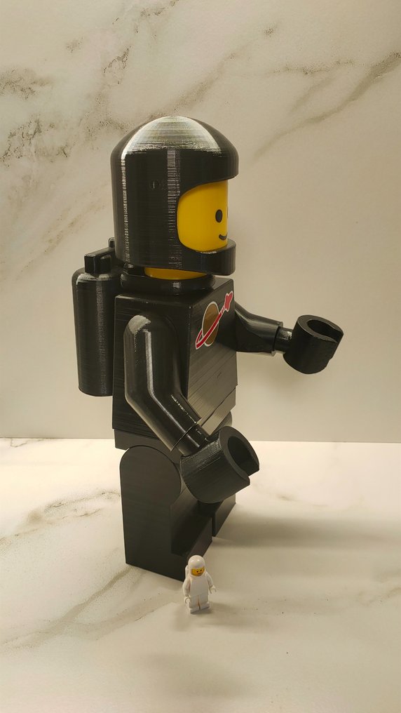 Lego - Mega Figure Space Nero/Black Spaceman Classic - Italie #1.2