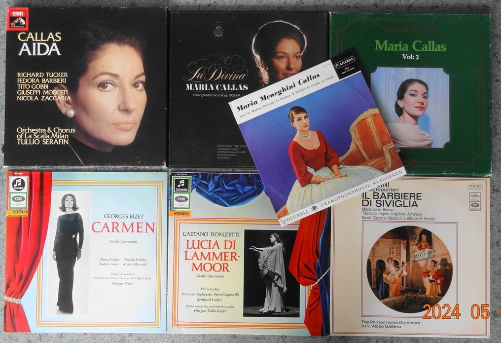 Maria Callas - La Divina - Πολλαπλοί καλλιτέχνες - LP - 1966 #1.1