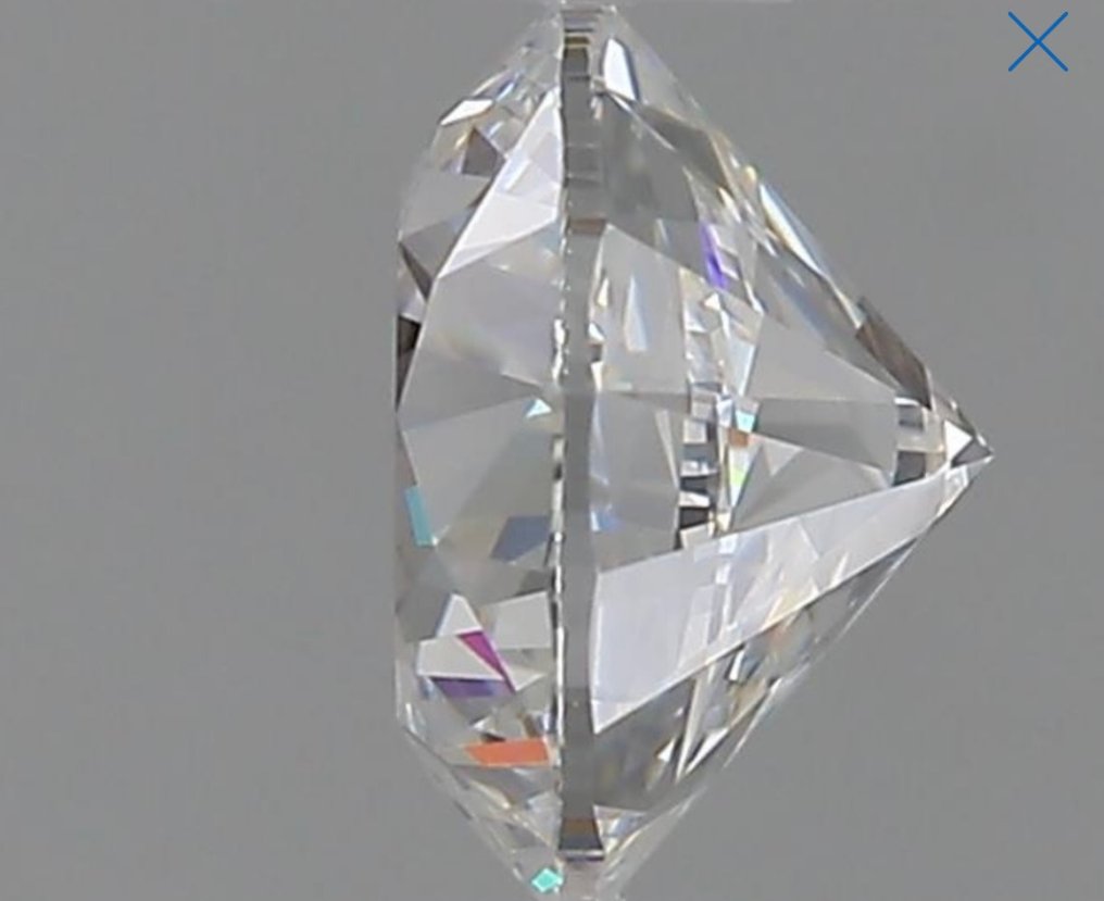 1 pcs 钻石  (天然)  - 0.90 ct - 圆形 - D (无色) - VVS1 极轻微内含一级 - 美国宝石研究院（GIA） #2.1
