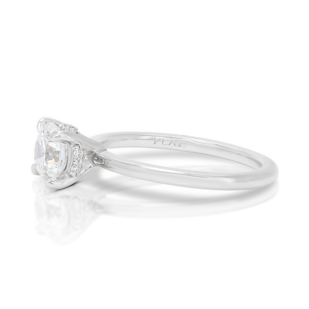 Anello - 18 carati Oro bianco -  0.75 tw. Diamante  (Naturale) #1.2
