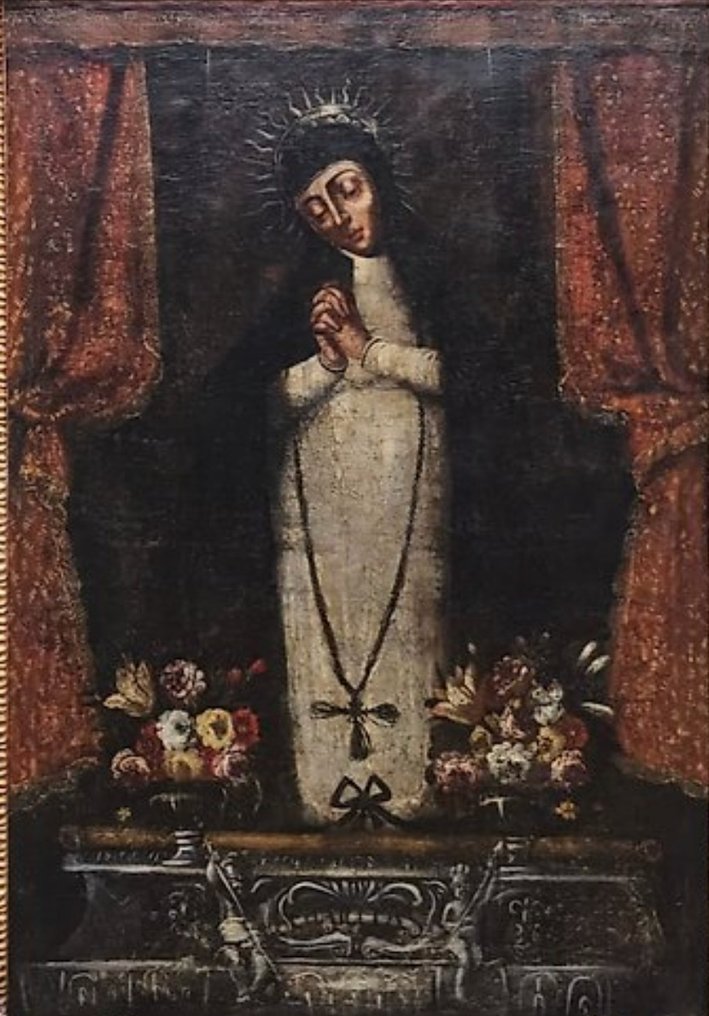 Escuela Española (XVI-XVII) - Mater Dolorosa de la Soledad [cm 173x126] #1.1