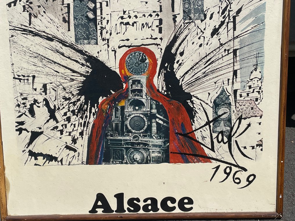 Salvador Dali - Alsace, affiche de la SNCF par Salvador Dali 1969 - Δεκαετία του 1960 #2.1