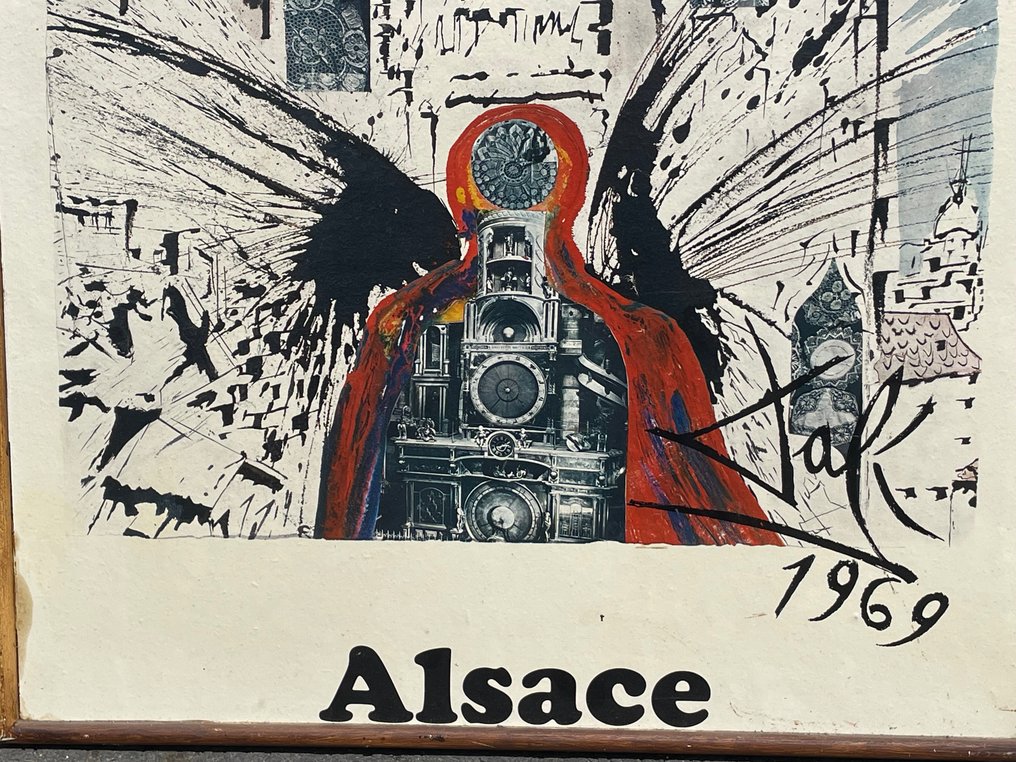 Salvador Dali - Alsace, affiche de la SNCF par Salvador Dali 1969 - Δεκαετία του 1960 #3.2
