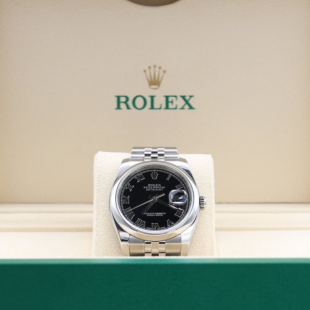Rolex - Datejust - Black Roman Dial - 116200 - 中性 - 2000-2010 #2.1