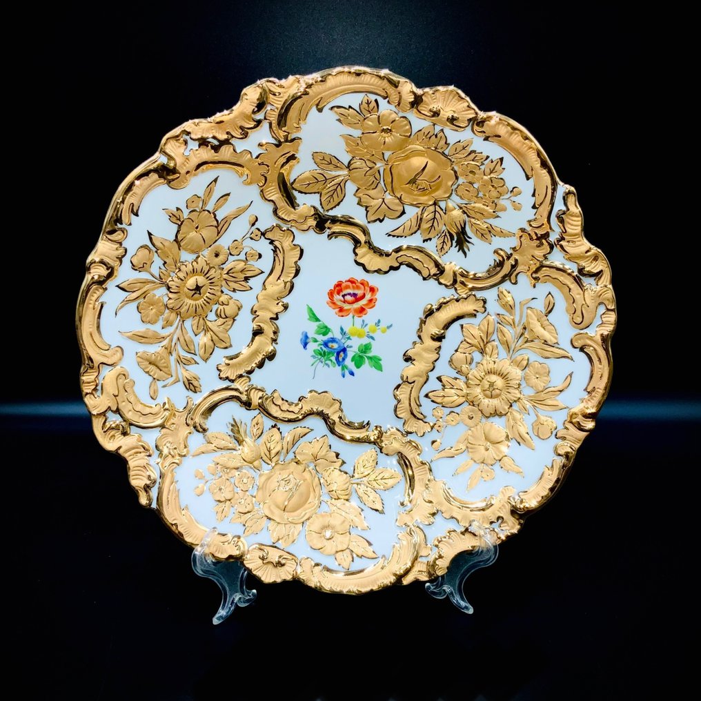 E.A.Leuteritz - Meissen - First Choice - Splendor Ceremonial Plate - ca 1950 - Plato - Porcelana pintada a mano. #2.1