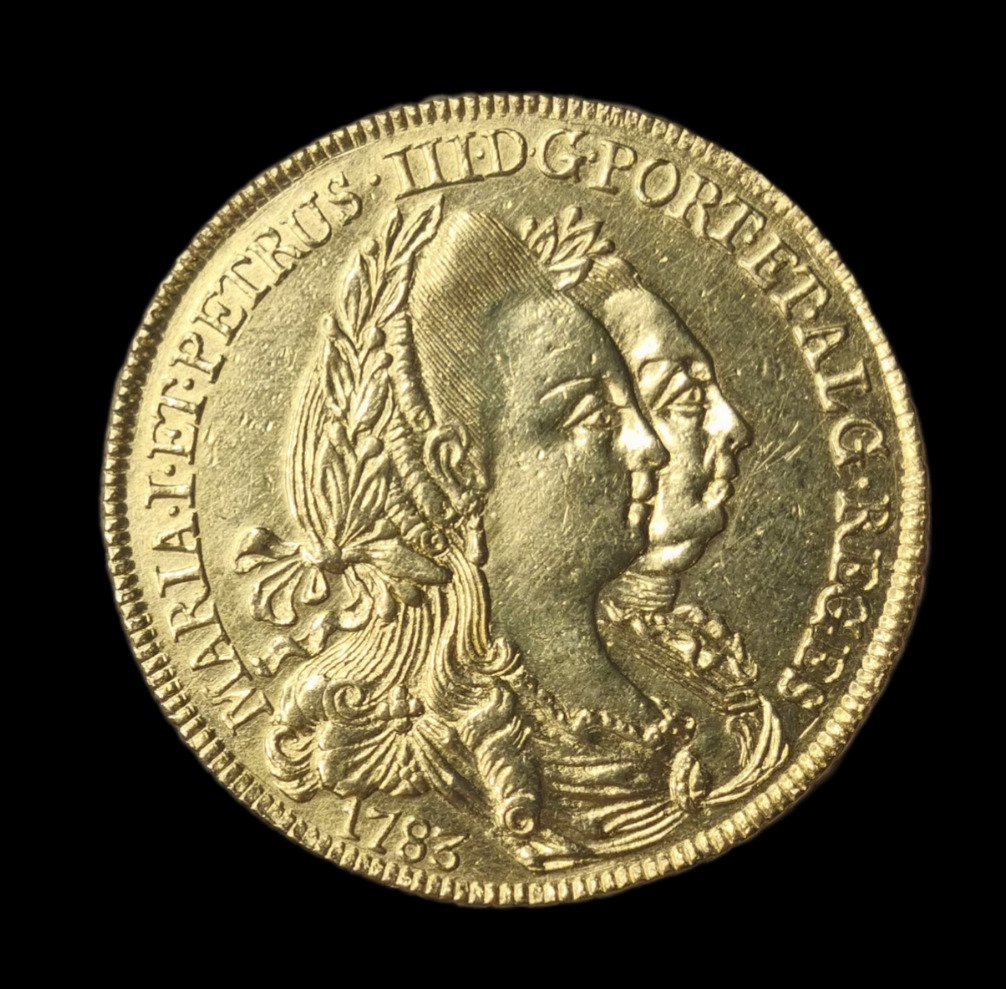 Portugal. D. Maria & D. Pedro III (1777-1786). Peça (6.400 Reis) 1783 - Lisboa #1.1