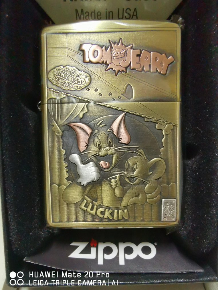 Zippo - Zippo Tom And Jerry, série très spécial made in Japan de 2023. - Accendino tascabile - Ottone e stampato in 3D #1.1