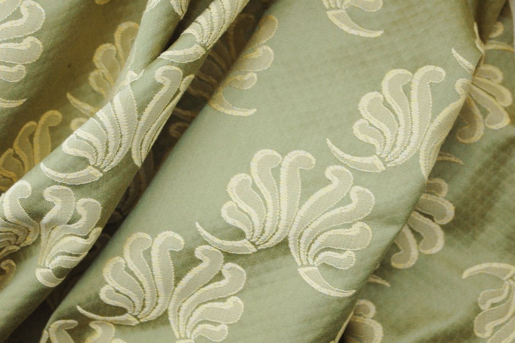 SanLeucio1789 - Damaskus Tiberio grön - Textil  - 550 cm - 140 cm #2.1