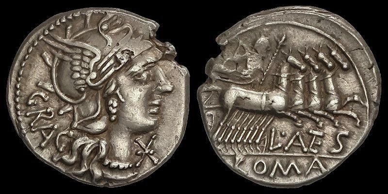 Roman Republic. L. Antestius Gragulus, 136 BC. Denarius Rome #1.1