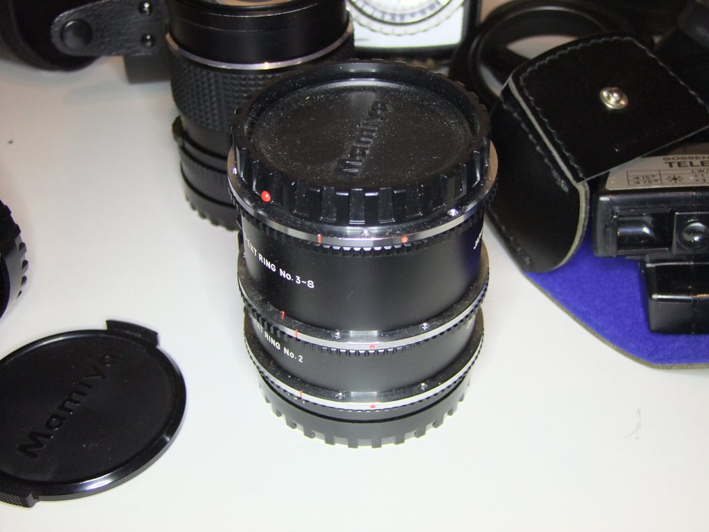 Mamiya 645 + 45mm/80mm/150mm + 6 films + acc. | Mellemformat kamera #3.2
