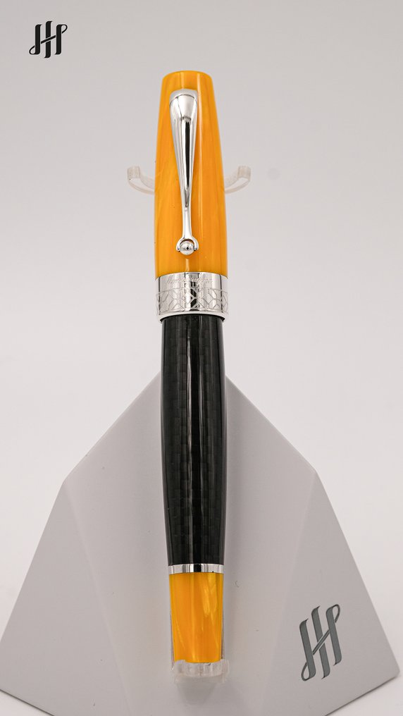 Montegrappa - Miya Carbon Yellow (ISMYTRFY) - Roller ball pen #1.1