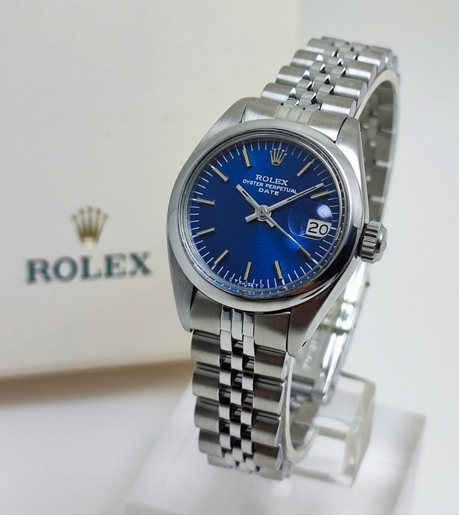 Rolex - Oyster Perpetual Date - Blue Dial - Ref. 6916 - Women - 1975 #1.1