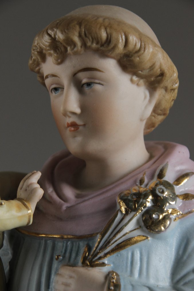 Figurine - St Antonius van Padua - 37cm - Biscuit de porcelaine #2.1