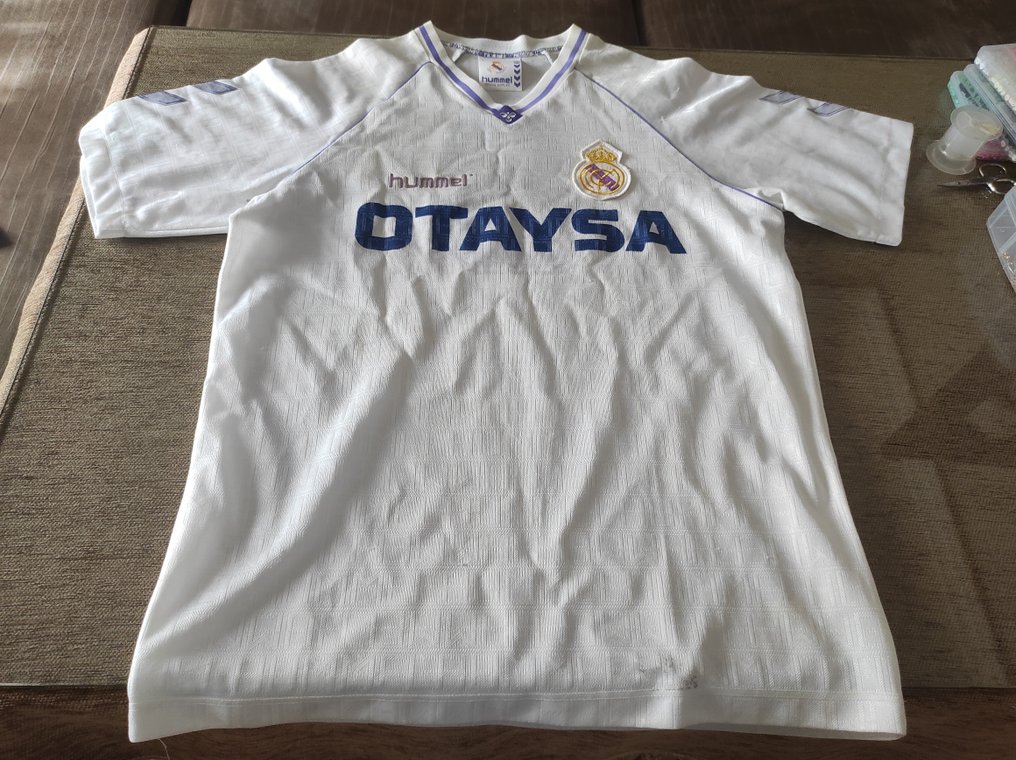 Real Madryt - Liga hiszpańska - Michel  8 - 1990 - Koszulka piłkarska #1.1