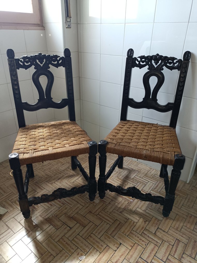 Stoel (2) - Hout - Paar stoelen #2.1