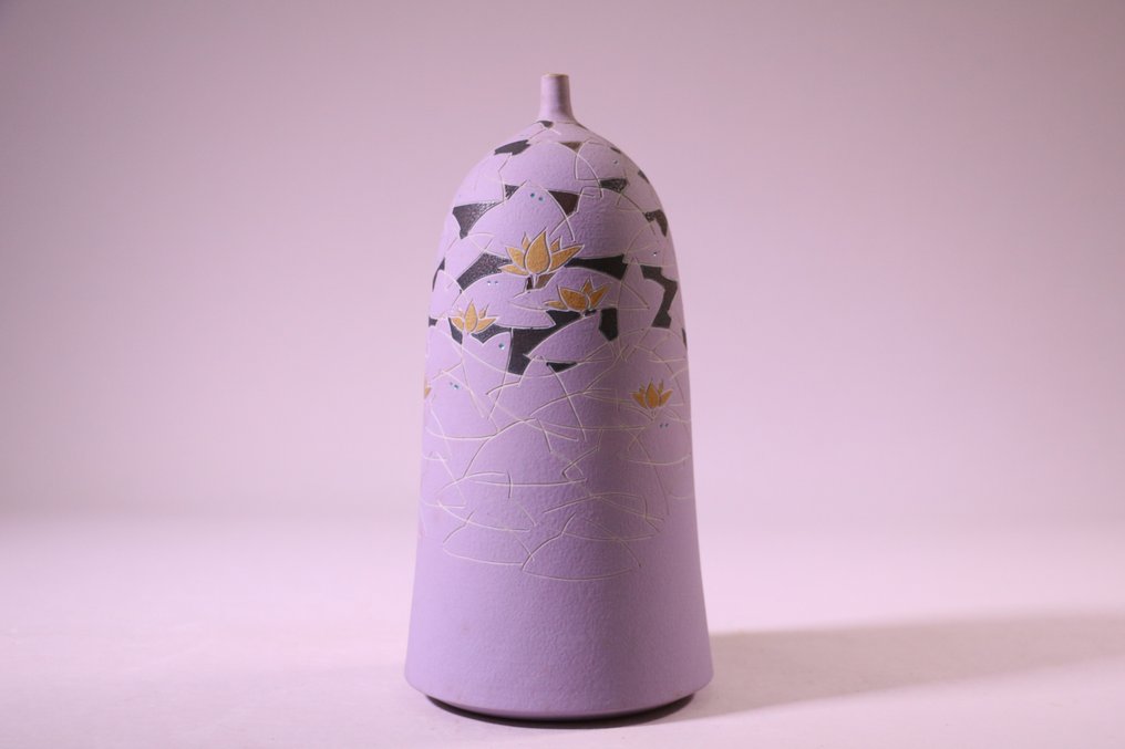 Lindo vaso de cerâmica - Cerâmica - 往田 広 Outa Hiroshi - Japão - Período Shōwa (1926-1989) #3.1