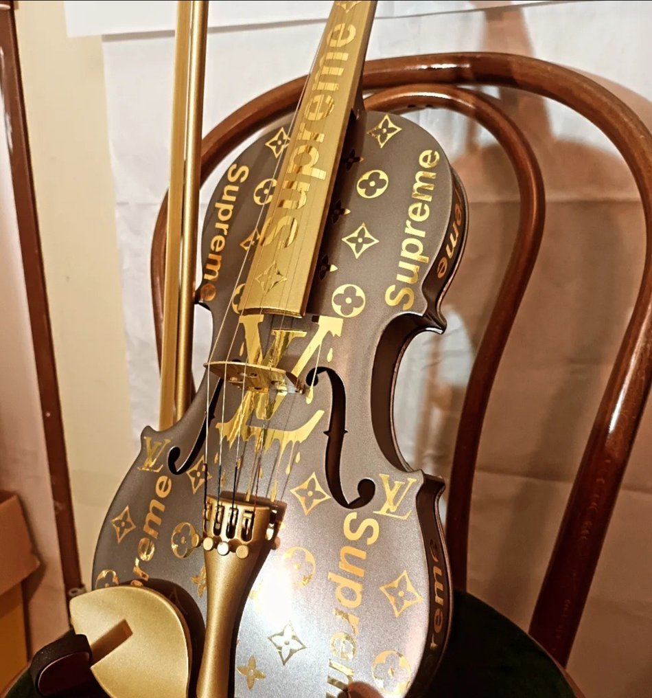 fppopart - Supreme Louis vuitton violon  grey anthracite édition (60cm) 4/4 #1.1