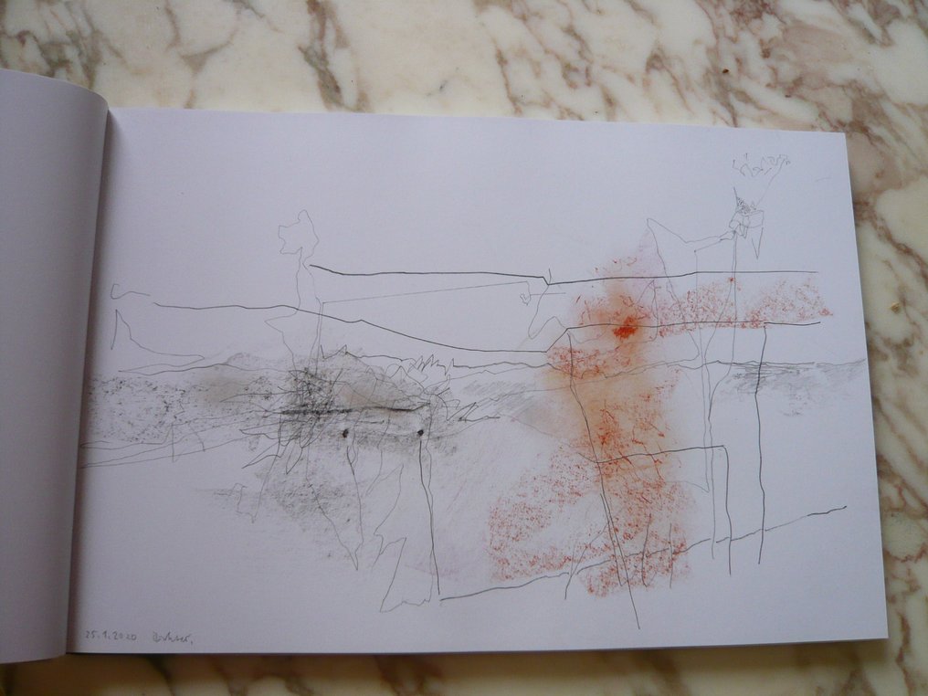 Gerhard Richter - 54 Zeichnungen, 3 Graue Spiegel, 1 Kugel - 2021 #2.1