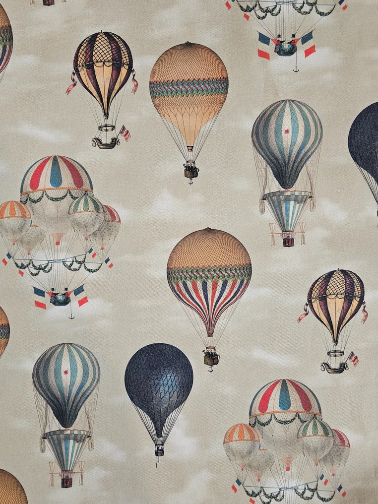 300x280cm! Limited Edition stoff med Mongolfiere - Artmaison Hot air balloon - Tekstil  - 300 cm - 280 cm #1.0