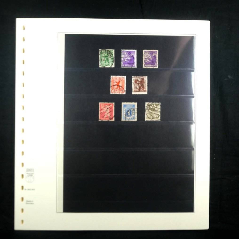 同盟國軍事佔領－德國(蘇聯區)  - SBZ邮票集，装在Lindner相册页中，包含一些较好的藏品。 #1.0