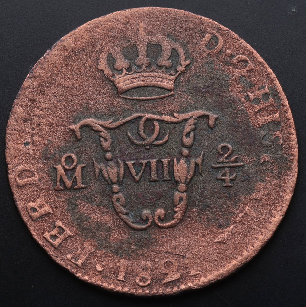 Spain. Fernando VII (1813-1833). 2/4 de Tlaco (1 Real) 1821 Mexico - Escasa  (No Reserve Price) #1.1