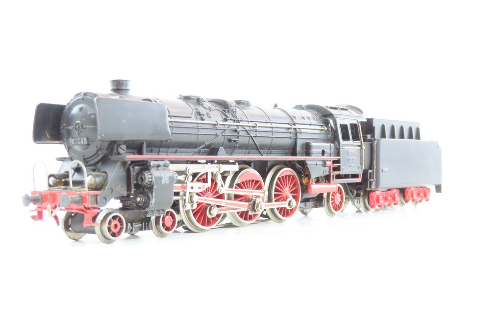 Märklin H0 - 3026.2 - Locomotiva a vapore con tender (1) - BR 01 097 con attacco Telex - DB #1.1