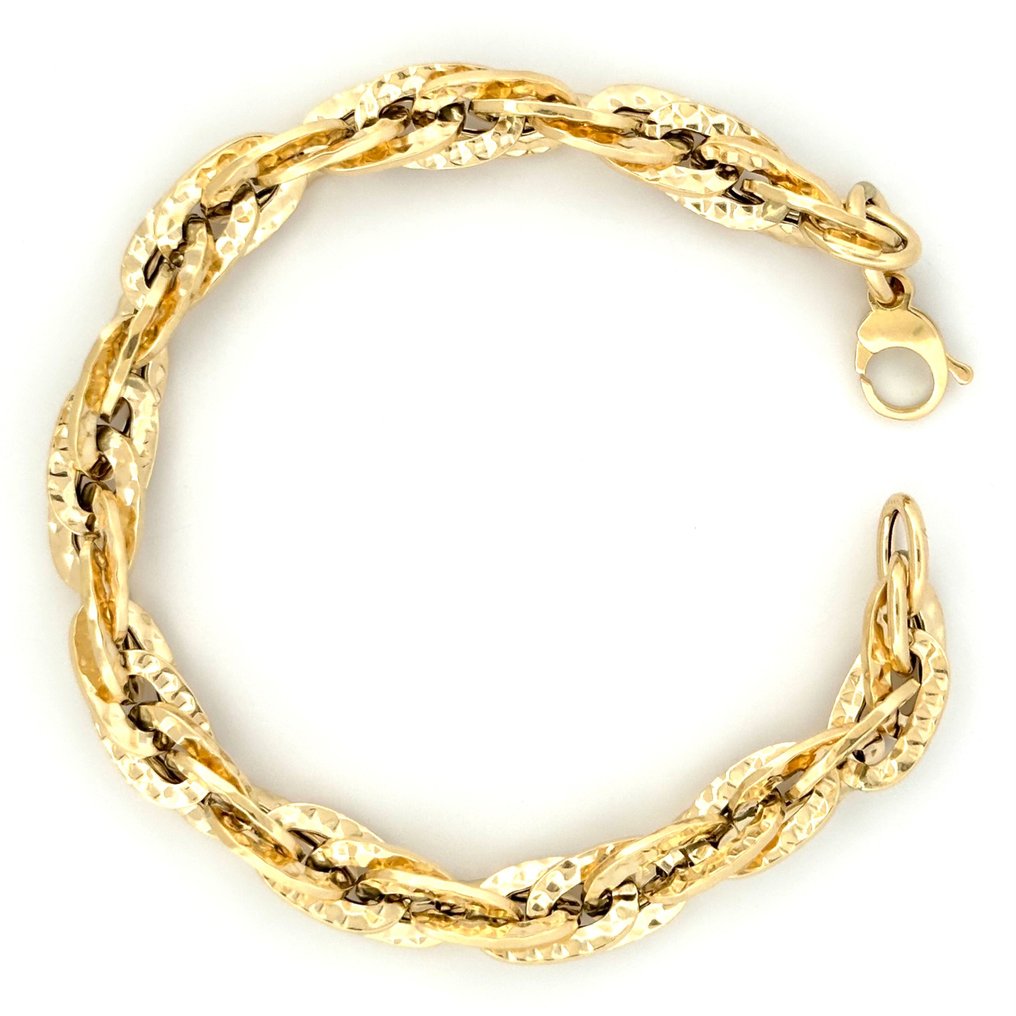 Handmade - Bracelet - 8.1 g - 18 carats Or jaune - Fabriqué en Italie #2.1