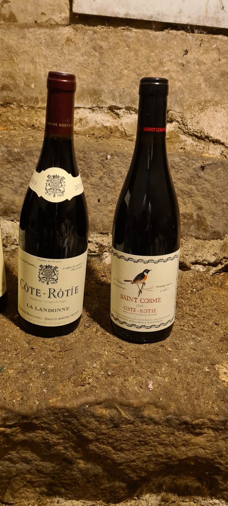 2017 Reynaud Château de Tours, 2019 Rostaing Cote-Rotie la Landonne & 2019 Saint Cosme Cote-Rotie - Côte Rotie, Côtes du Rhône - 3 Butelki (0,75l) #2.2