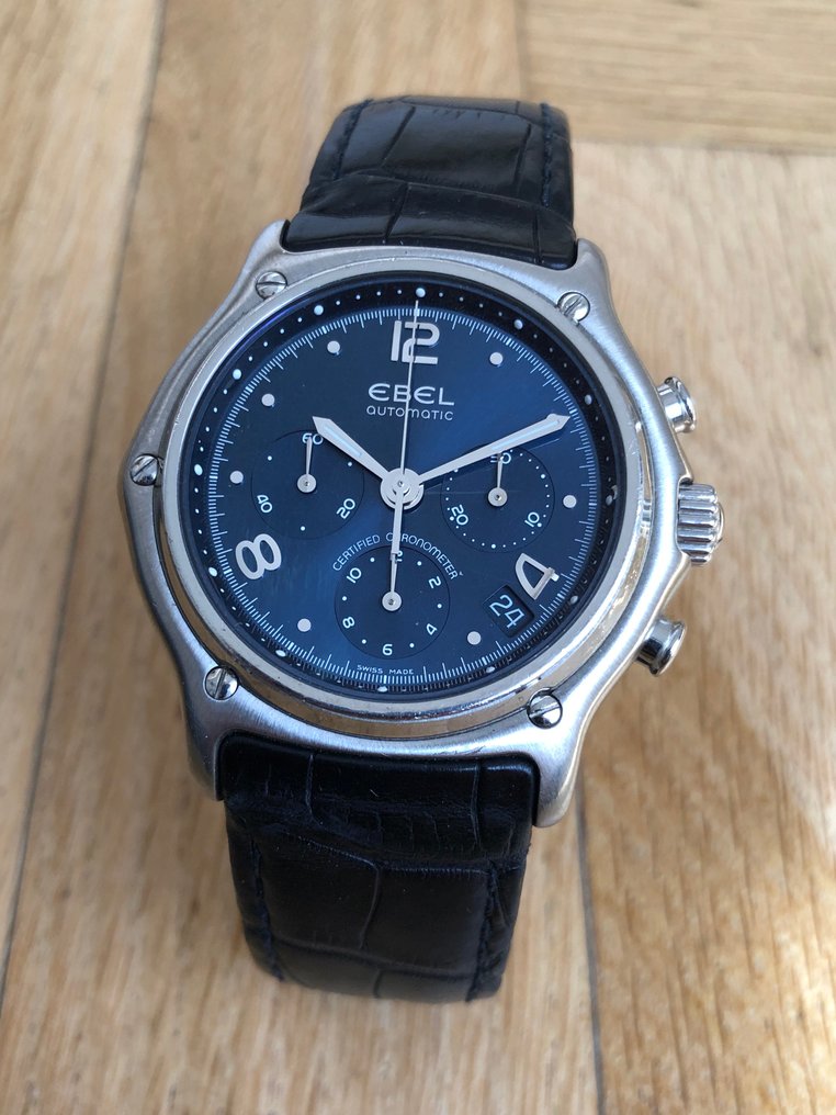 Ebel - 1911 LE Modulor Chronograph - Deep blue dial - Ref. E9137240 - Homme - années 2000 #1.2