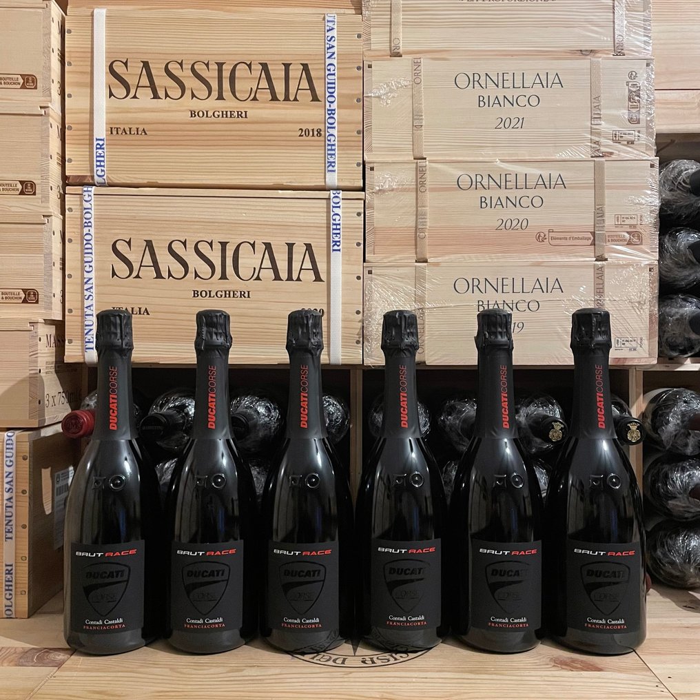 Contadi Castaldi, Race Ducati Limited Edition - Franciacorta Brut - 6 Flasker (0,75 L) #1.0