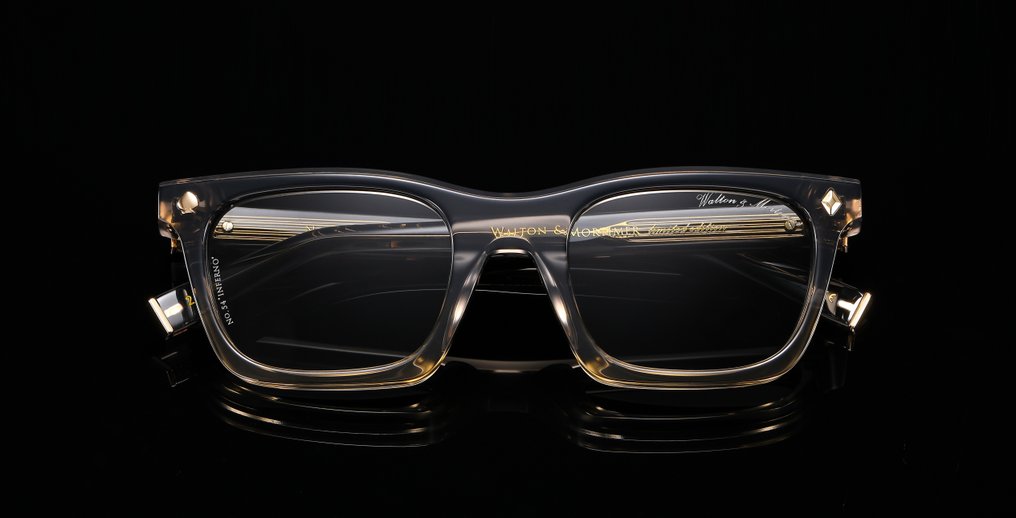 Handmade - Walton & Mortimer No.54 Codename: "Inferno" Unit 32/99 Transparant Gray - Solbriller #4.3