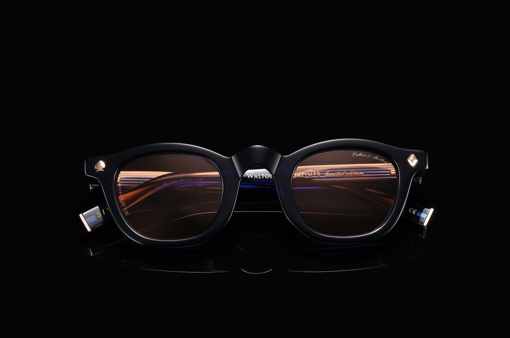 Handmade - Walton & Mortimer No.20 Codename: "Keaton" Unit 48/99 "Midnight Blue" Color - Óculos de sol Dior #2.2