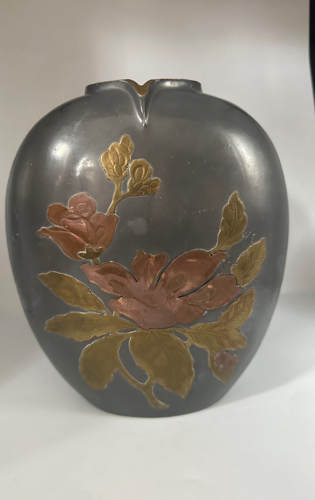 Wazon -  Wspaniały wazon w stylu vintage  - Brązowy, Mosiądz #1.1