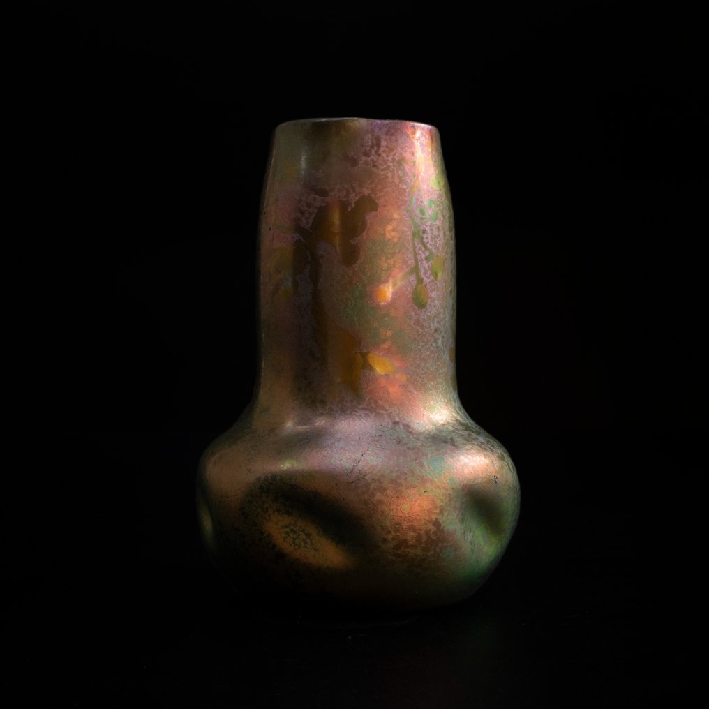 Danton a Aubusson - Frédéric Danton - Vas  - Ceramica cu glazura lucioasa - chèvrefeuille #1.2