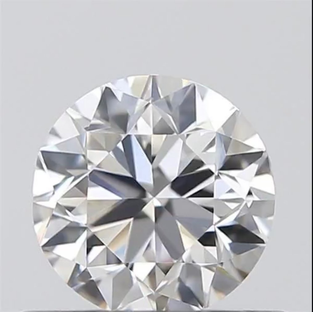 1 pcs Gyémánt  (Természetes)  - 0.50 ct - Kerek - E - VVS1 - Amerikai Gemmológiai Intézet (GIA) #1.1
