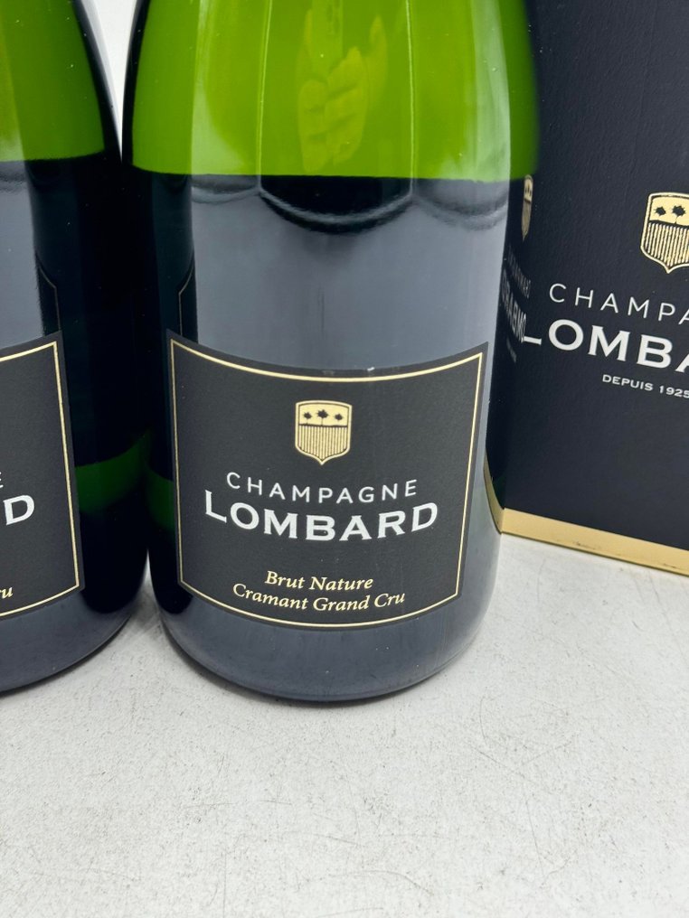 lombard, Brut Nature Cramant Grand Cru - Champagne - 2 Flaska (0,75 l) #1.2