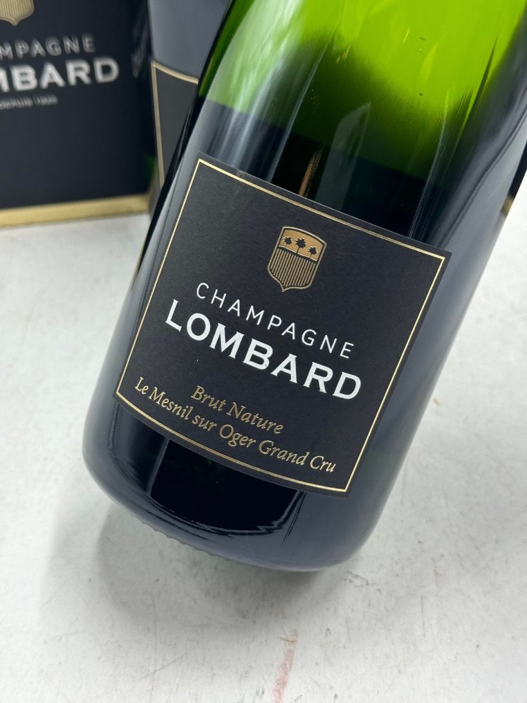 Lombard, Brut Nature Le Mesnil sur Oger Grand Cru - Champán - 2 Botellas (0,75 L) #1.0