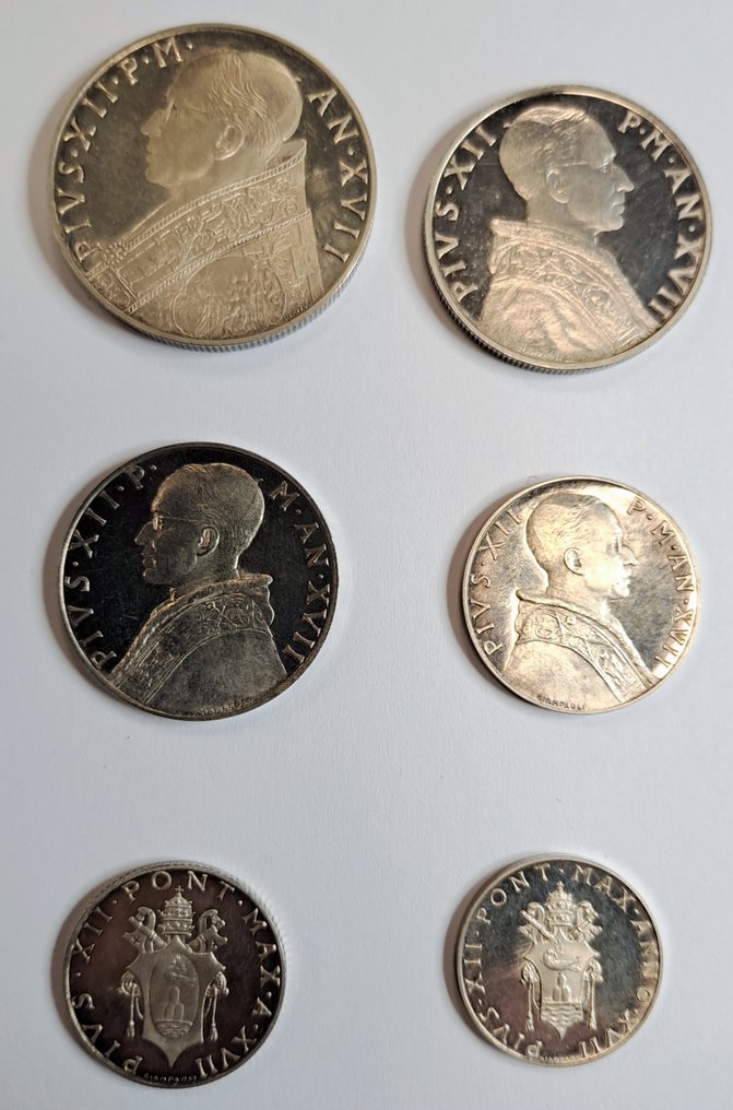 Vatican. Pio XII. Set di Monete Prova 1955 Proof #1.0