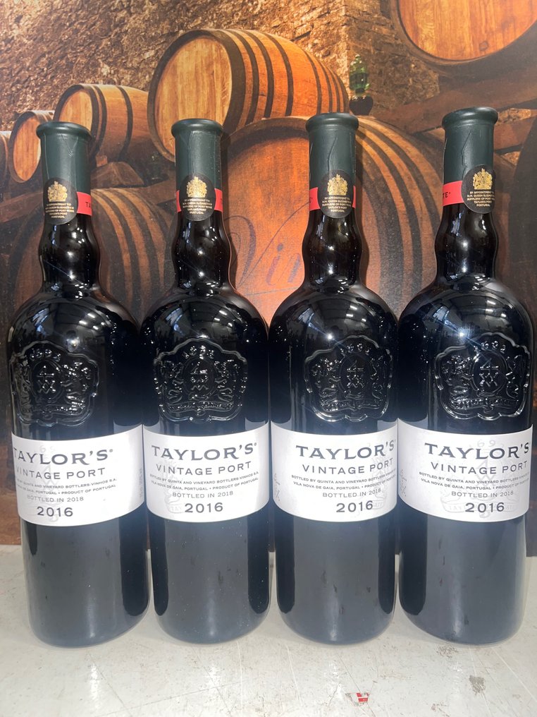 2016 Taylor's - Douro Vintage Port - 4 Garrafas (0,75 L) #1.2