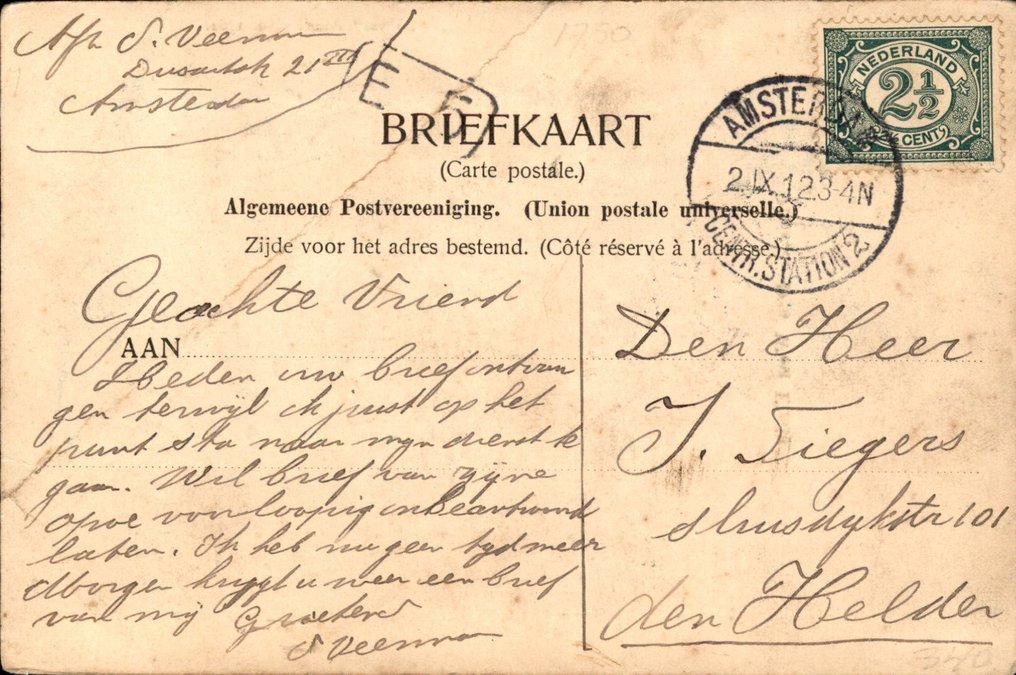 Niederlande - Den Haag - Postkarte (95) - 1900-1960 #1.2