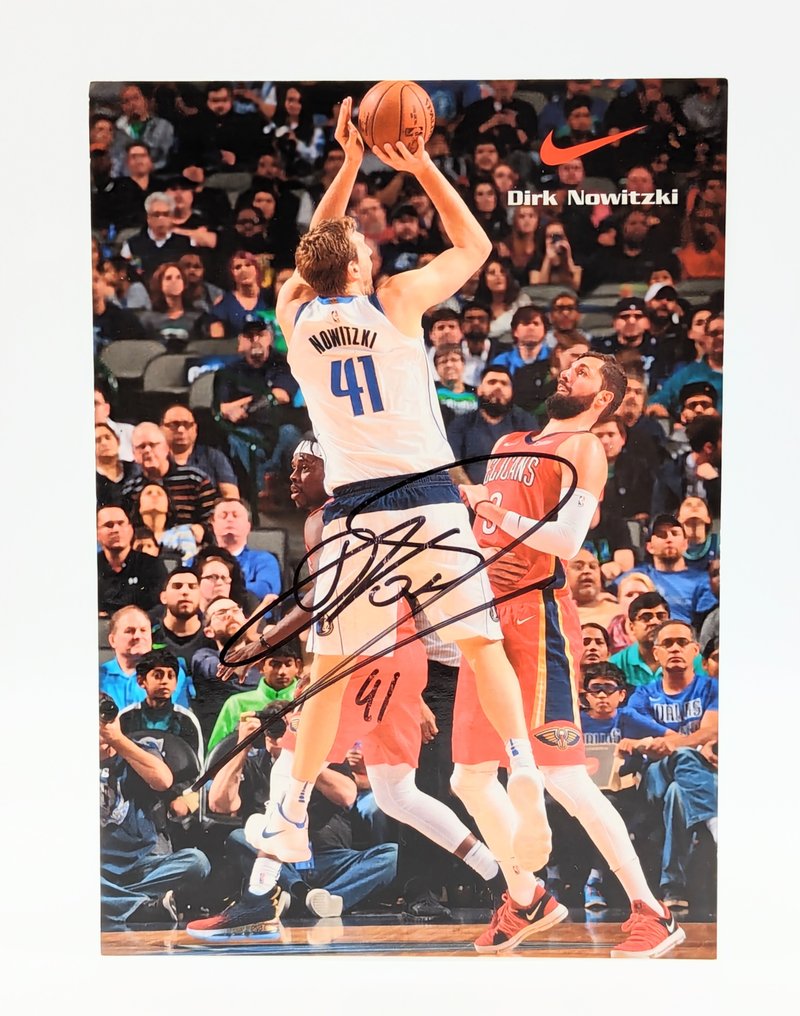 Dallas Mavericks - NBA - Dirk Nowitzki - Fancard, Handtekening  #1.1