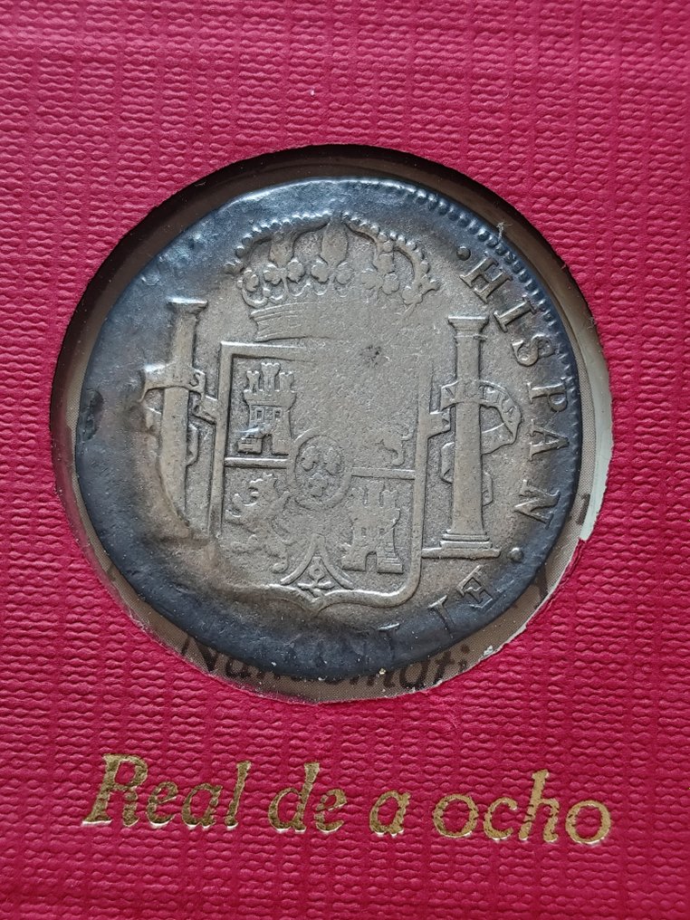 西班牙. Carlos III (1759-1788). 8 Reales Procedentes De Naufragio México 1783 - "El Cazador"  (没有保留价) #2.1