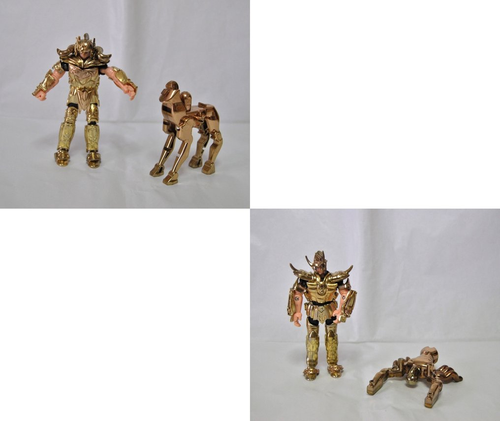 Bandai  - Figurine 2 Cavalieri dello Zodiaco Saint Seiya  Cavaliere d'Oro Mur (Ariete) &   Cavaliere d'Oro Milo - 1980-1990 - Taïwan #1.1