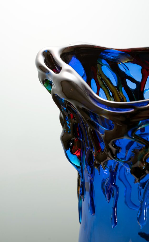 Murano - Enrico Cammozzo - Vase -  Picasso (XL) - 57 cm x 30 cm x 7,5 kg - Murano-glas #2.1